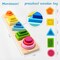 Toys for 1 2 3 Year Old Boys Girls-Wooden Sorting & Stacking Toys for Baby Toddlers,Educational Shape Color Sorter Preschool Kids Gifts…